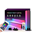 Miniatyrbillede 1 af 5: Rgbic Smart LED Lysbjælke App Bluetooth Skrivebordsatmosfære