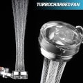 Miniatyrbild 3 av 3: Turbo Propeller Duschhuvud Vattenbesparande 360 Grader Fläkt