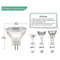 Miniatyrbillede 4 af 5: MR11 Halogenpærer (pakke med 12), GU4 Halogenlampe 12V 20W, MR11 GU4 Dæmpbar Pære Glasdæksel Til Loftlampe, 2-polet Halogenpære 2700K Varmt Hvidt