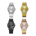 Miniatyrbillede 3 af 4: Dames Casual Mode Mesh Rem Strop Hjerteformet Salg Peach Hjerte Dames Ur Rose gold