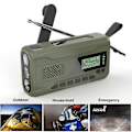 Miniatyrbilde 3 av 5: Bærbar DAB/FM-radio, 4000mAh Dynamo Solradio, Solradio med håndsveiv, Overlevelsesradio med solcelle DAB-radio USB-lader med nød-SOS-alarm, vekkerklokke
