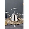 Miniatyrbillede 3 af 3: Tyk Rustfrit Stål Tekande Tekande Infuser Kaffe Pot