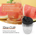 Miniatyrbillede 5 af 5: Saftpresser Tilbehør Kop Låg Til Ninja Saftpresser Til Nutri Ninja 12oz Kop 12 Ounce Blenderkrukke 2 Pak