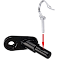 Miniatyrbillede 1 af 4: Cykeltrailerkoblinger Jern Hitch Kobling Cykel Vinklet Albue