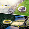 Miniatyrbillede 4 af 5: Solcelle-Udendørs Have Spotlys, 4-pak 16 Led Solcelle Spotlight Udendørs Belysning Ip65 Vandafvisende Stai