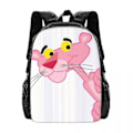 Pikkukuva 1 / 4: Pink Panther -reppu 3D-painatus, kepulainen leopardi, tytöille ja pojille, matkareppu, peruskoulu ja yläkoulu, koululaukku 10