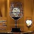 Miniatyrbilde 2 av 5: Svart Trådbordlampe, Moderne Jernkurv Stil Nattelys 1 stk