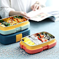 Miniatyrbillede 2 af 5: Bærbar Bento Box med enkelt rum, enkelt lag, rustfrit stål, PP og silikone