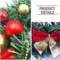 Miniatyrbilde 3 av 3: Julekrans 30cm Kunstig Garland Buesløyfe Kuler Dekor