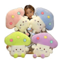 Miniatyrbilde 2 av 5: Søte Plysjdyr Stuffet Plante Plushie Dukke Kawaii Hjemmedekor Leke Pink