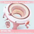 Miniatyrbillede 2 af 4: Strikke Maskine Adapter Til Boremaskine, Svingarm Adapter Med Hex Stålbit Power Skruetrækker Tilbehør (1 stk, Pink)