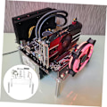 Miniatyrbillede 5 af 8: Computertilbehør Åben Ramme Kabinet Beslag Pc Chassis Stand Åben Luft Computer Ramme Matx Pc Kabinet DIY Beslag