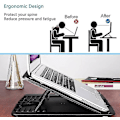 Miniatyrbillede 4 af 5: Laptop Stativ med 6 Justerbare Vinkler Foldbar Ergonomisk Holder