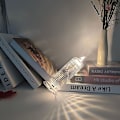 Miniatyrbilde 5 av 5: 2 stk Elektroniske Lys Diamantformet Lampe Retro Sengelampe