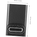 Miniatyrbillede 4 af 8: Fuld Funktion USB-C Adapter 8K Høj Opløsning TV Kobling Retvinklet USB-C Han til Hun til Laptop PC