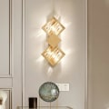 Miniatyrbillede 4 af 5: LED Vægskinner Krystal Sconce Geometrisk Moderne Guld