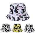 Miniatyrbild 2 av 5: Avslappnad Fiskehatt All-match Cartoon Panda Bucket Hat För Vandring Camping A