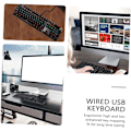Miniatyrbild 7 av 8: Ergonomiskt tangentbord Ergonomiskt RGB-bakgrundsbelyst mekaniskt speltangentbord 104 tangenter Trådbundet USB-speldator tangentbord