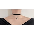 Miniatyrbillede 4 af 4: Momocat Halskæde Justerbar Rød Choker Krage Halskæder Til Kvinder Og Piger Chocker Halskæde