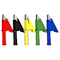 Miniatyrbillede 1 af 3: Metal Krokodillenclips 20A 4mm Bananstik Testledning