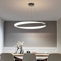 Pikkukuva 2 / 5: 60 cm LED-riipusvalaisin 1-lampun rengasmainen ympyrä, himmennettävä