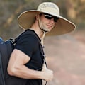 Pikkukuva 2 / 5: Super Laaja Reuna Bucket Hat Upf50+ Vedenkestävä Aurinkohattu Kalastukseen Vaellukseen Leirintään C03*khaki
