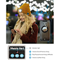 Miniatyrbillede 5 af 5: Bluetooth-kompatibel LED Vinterstrikket Beanie Hat Party Udendørs Belysning Kasketter Navy blue