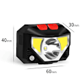 Pikkukuva 3 / 5: 80 000 lm Tehokas LED-otsalamppu Sensori USB Latautuva Taskulamppu