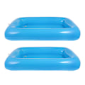 Miniatyrbild 2 av 2: Hemoton 2-pack 30 x 22,4 tum Uppblåsbar Pool Serveringsbar Dryckssallad Buffé Kylbricka för Strand BBQ Picknick Poolparty (blå)