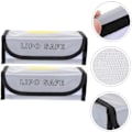 Miniatyrbillede 5 af 8: Battery Buddy 2 stk. Brandsikker Batteriopbevaringspose Lithium Batteri Beskyttelsespose
