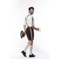 Miniatyrbillede 5 af 5: 3 stk./sæt Voksen Mands Oktoberfest Kostume Tysk Bayerisk Oktoberfest Festival Øl Lederhosen Tøj XL
