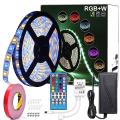 Miniatyrbillede 1 af 5: 5M RGBW LED Strip Lys Vandtæt 300LEDs SMD 5050