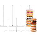 Miniatyrbilde 1 av 5: 8 stk Akryl Donut Stativ Bord Klar Donut Bagel 10 tommer og 15 tommer