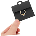 Miniatyrbillede 2 af 8: 100 stk. Sikre Papir Smykke Display Kort Ring Display Emballage Kort Stilfulde Ring Fremvisningskort