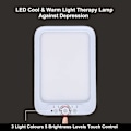 Miniatyrbillede 2 af 3: LED Dagslyslampe 20000 Lux Kold Varmt Lys Terapi Lampe Mod Depression 3 Lysfarver 5 Brig-yuhao
