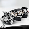 Miniatyrbild 1 av 5: 1/24 Maybach S600 Leksaksbil i Metall, Hög Simulation, Gjutna Metallleksaker, Modeller, Fordon för Pojkar, Barnkollektion, Presentbilar Black