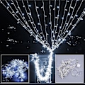 Pikkukuva 1 / 5: 6m x 600LED Joulu- ja Hääverhovalot 16 Nauhaa