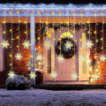 Miniatyrbilde 4 av 5: Snøflak Vindu Gardin Lys Led Fe Jul