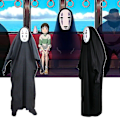 Miniatyrbillede 3 af 5: Spirited Away No Face Kaonashi Performance Kostume Fancy Up Outfit Kappe Maske Handsker Sæt M