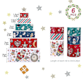Miniatyrbilde 3 av 5: Jule Washi Tape Sett med 6 Ruller Juledekorative Limtape