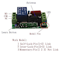 Miniatyrbillede 3 af 5: 10a Fjernbetjeningsswitchmodul 433mhz Switch Led Lys Fan