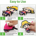 Miniatyrbillede 2 af 3: Perleplader Kvadratiske Pegboards Plastik Fuse Perler Børn DIY