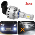 Pikkukuva 2 / 5: 2 kpl 9005 COB-siruinen ajovalot LED-autolle 12000lm