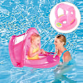 Miniatyrbillede 3 af 4: Baby Pool Float med Baldakin, oppustelig Baby Svømme Float Båd med Sikkerhedssæde Solsejl Kompatibel Baby style2