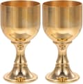 Miniatyrbilde 1 av 8: 2 stk Vintage messing vinglass Retro multifunksjonell brennevinskopp