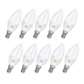 Miniatyrbillede 2 af 5: 10 stk. 6W Lysestages LED Pære 600lm E14 C37 20 LED