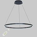 Miniatyrbillede 4 af 5: 60cm LED Pendellampe Cirkel Sort Hvid Guld Aluminium