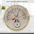 Miniatyrbillede 2 af 5: 5 tommer Min Max Termometer Hygrometer Væghængt Analog Indendørs Udendørs Regnbeskyttet Temperatur