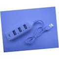 Miniatyrbilde 2 av 8: 2 stk. -i-ett USB-hub 4 porter USB-splitter for bærbar PC 2.0 Datahub Overbelastningsbeskyttelse for Xp/vista/7/8/10