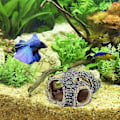 Miniatyrbillede 4 af 5: Betta Log Harpiks Hul Træstamme Akvarium Tilbehør